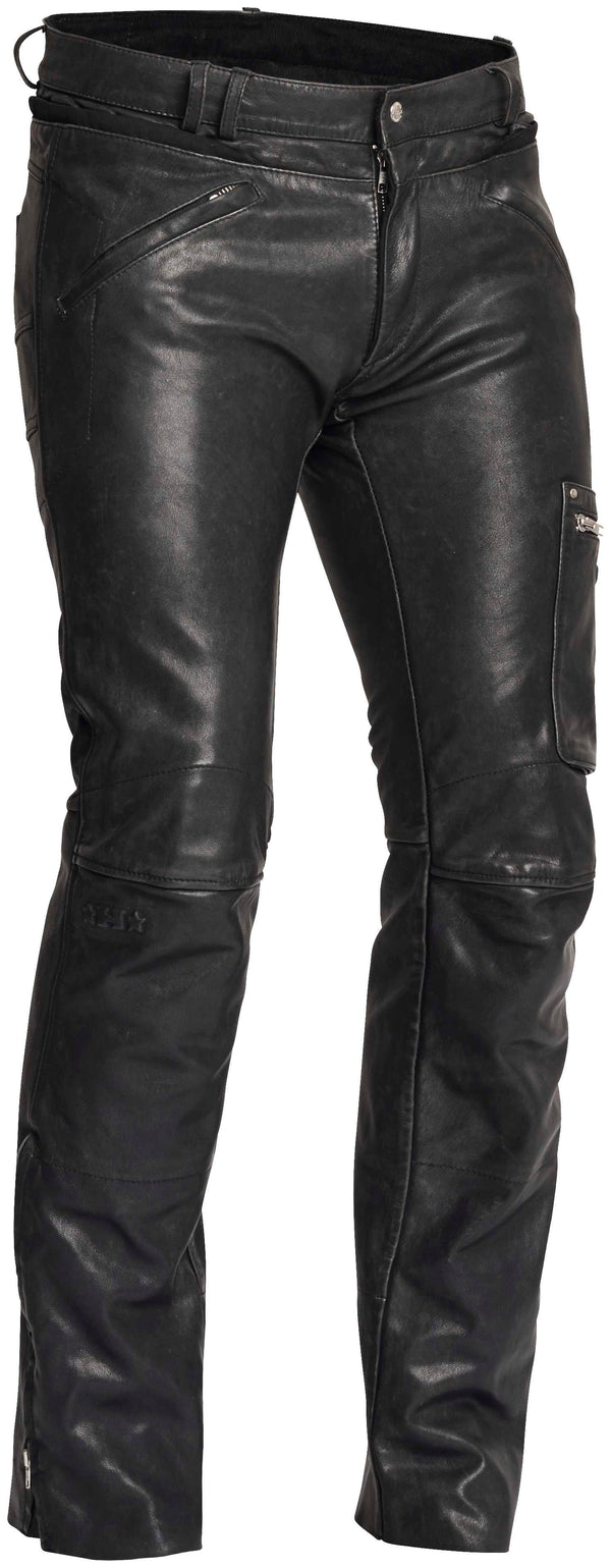 Halvarssons Rider Leather Motorcycle Trousers Black