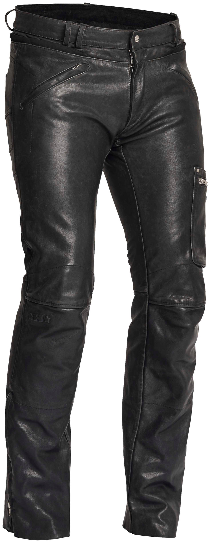 Halvarssons Rider Leren Motorbroek Zwart