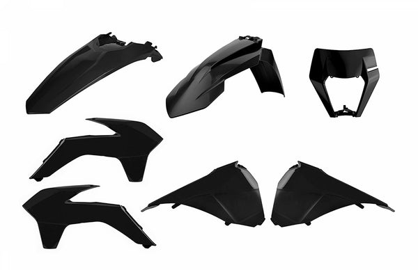 Polisport Plasticset Zwart KTM 125 EXC/150 EXC 2014-2016