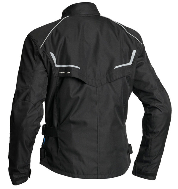 Lindstrands Halden Motorradjacke Schwarz