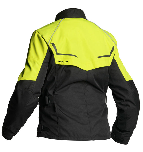 Lindstrands Halden Motorradjacke Schwarz/Gelb