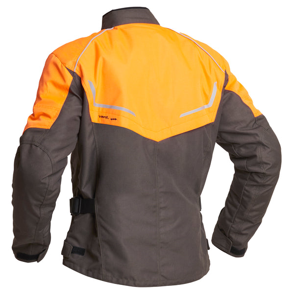 Lindstrands Halden Motorradjacke Grün/Orange