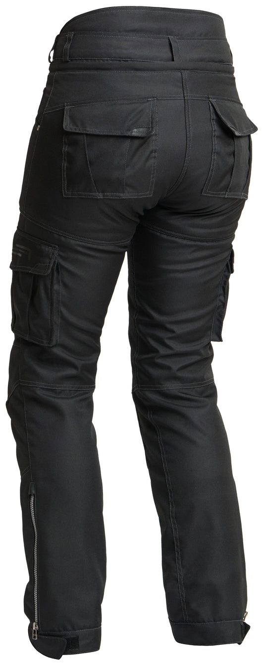 Lindstrands Textile Zion Dames Motorbroek Zwart