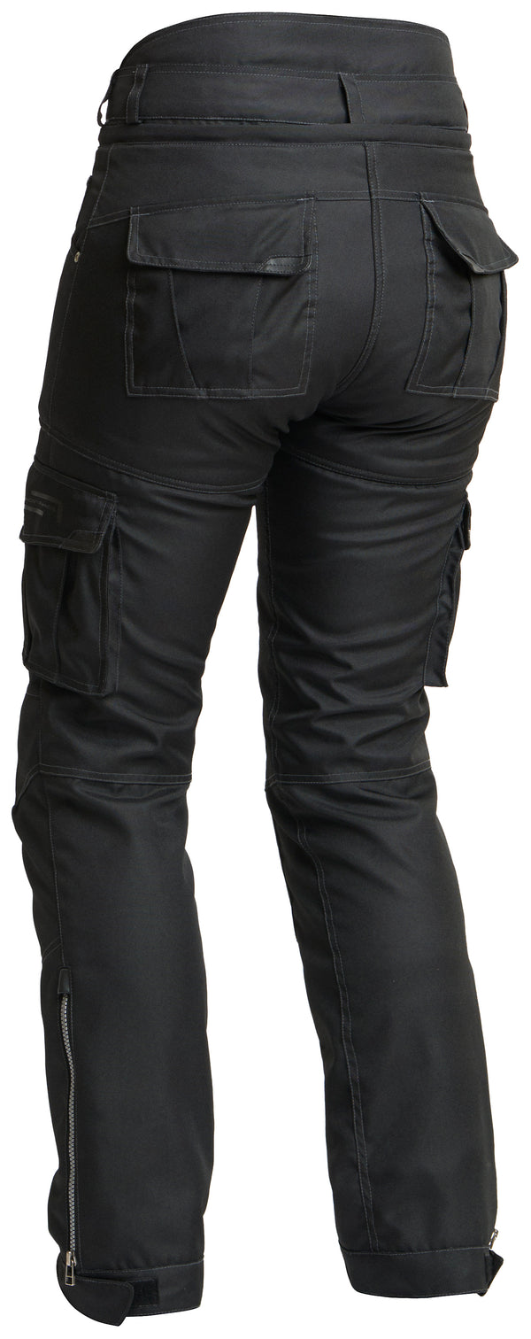 Lindstrands Textile Zion Dames Motorbroek Zwart