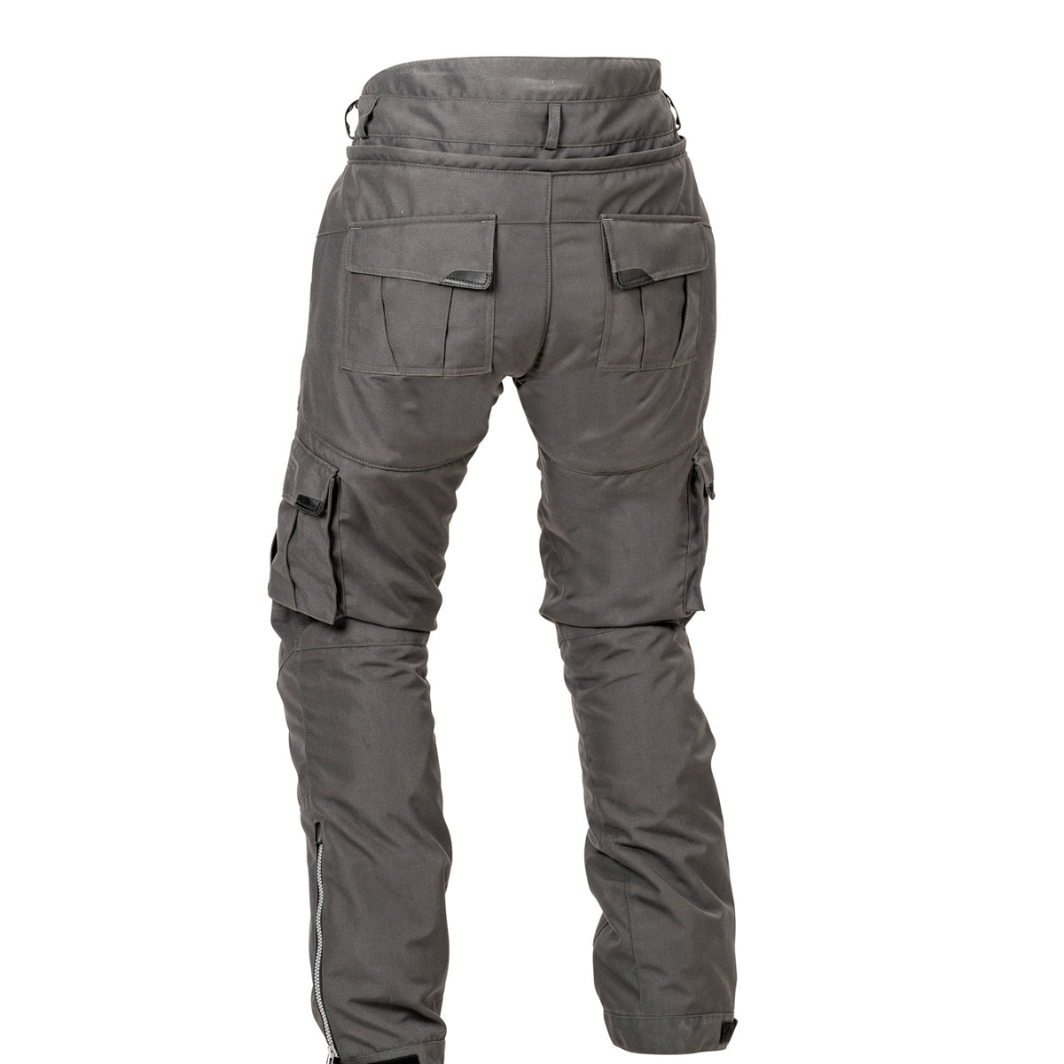 Lindstrands Textile Zion Motorbroek Grijs - Korte pijp