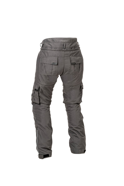 Lindstrands Textile Zion Motorbroek Grijs - Korte pijp