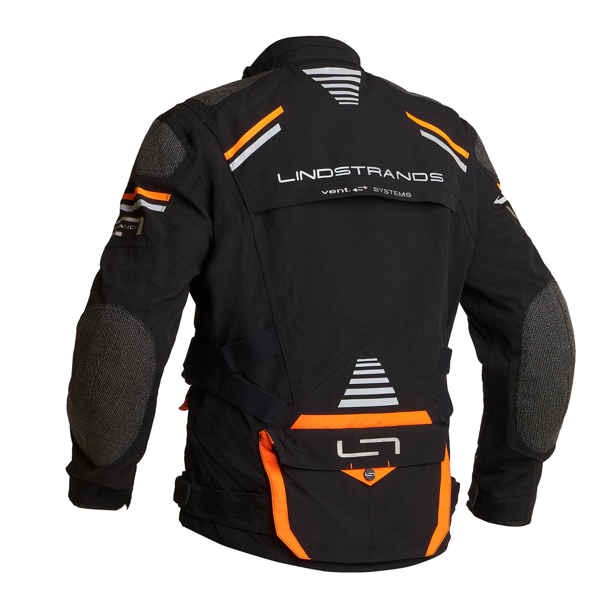 Lindstrands Sunne Motorjas Zwart/Oranje