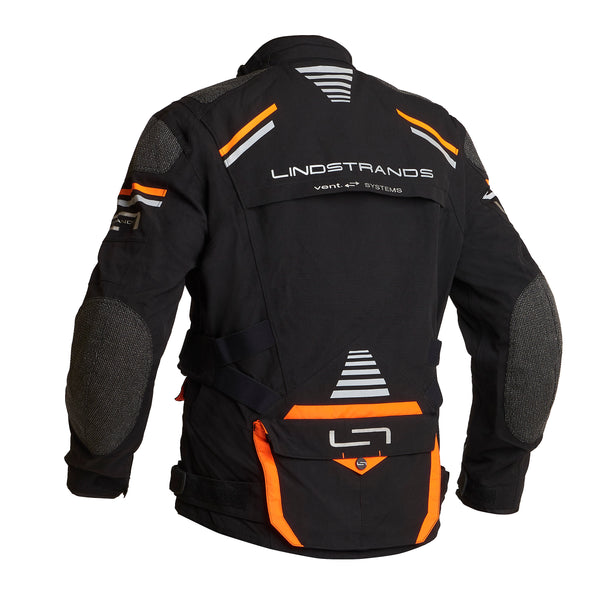 Lindstrands Sunne Motorjas Zwart/Oranje