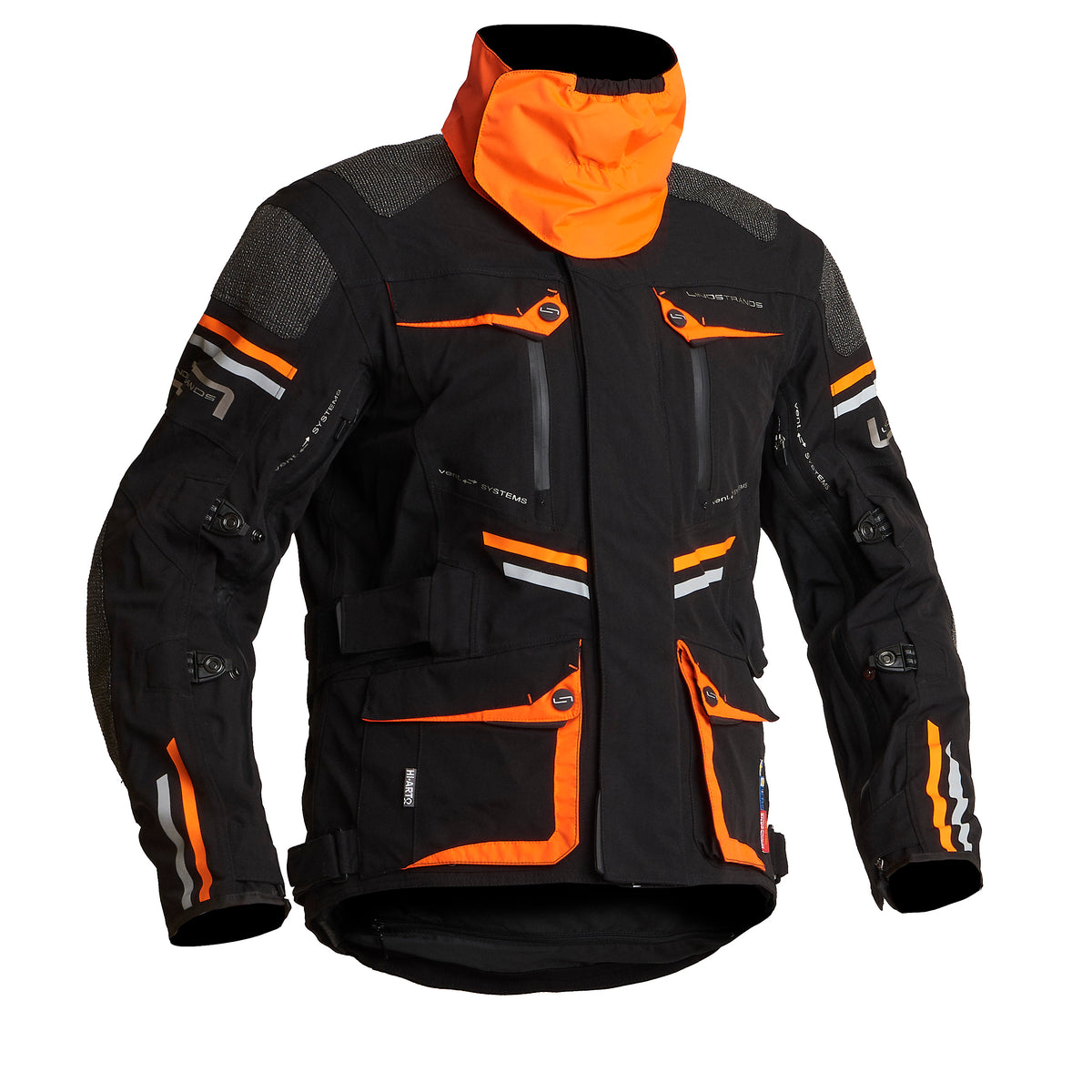 Lindstrands Sunne Motorjas Zwart/Oranje