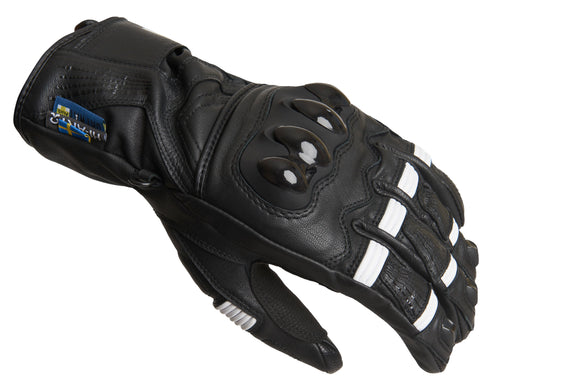 Lindstrands Backa Motorhandschoenen Zwart/Wit