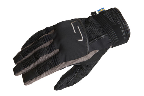 Lindstrands Nyhusen Motorhandschoenen Zwart/Grijs
