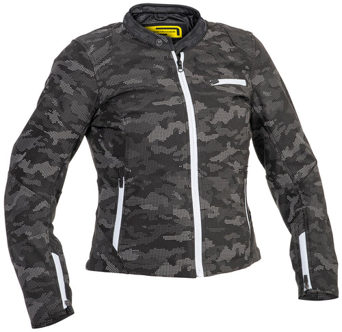 Lindstrands Fryken Black/reflecting pattern Dames Motorjas