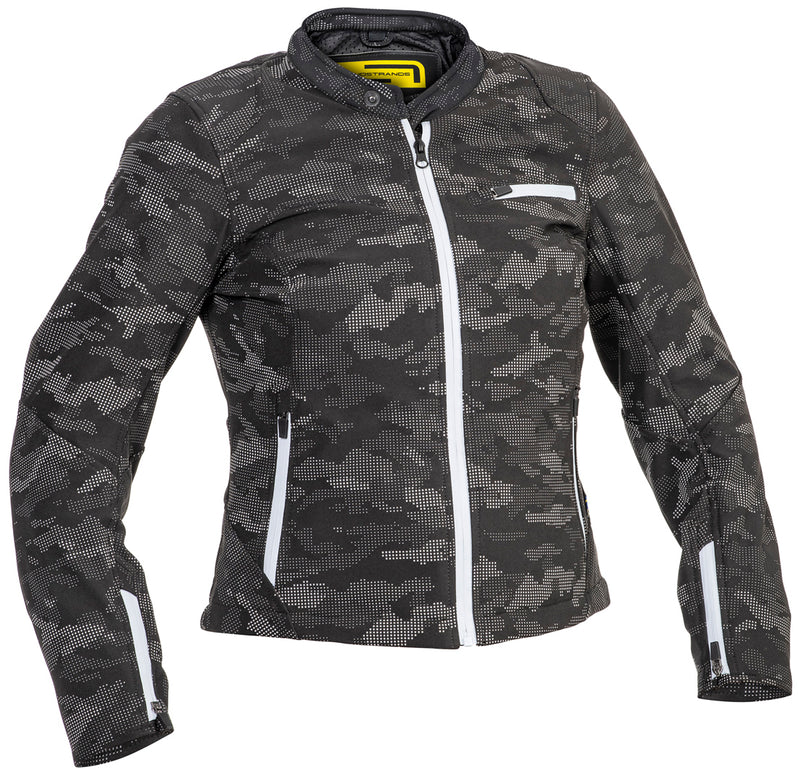 Lindstrands Fryken Black/reflecting pattern Dames Motorjas