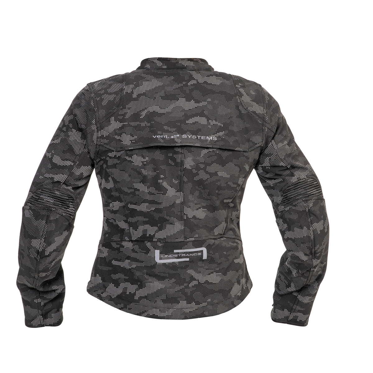 Lindstrands Fryken Black/reflecting pattern Dames Motorjas