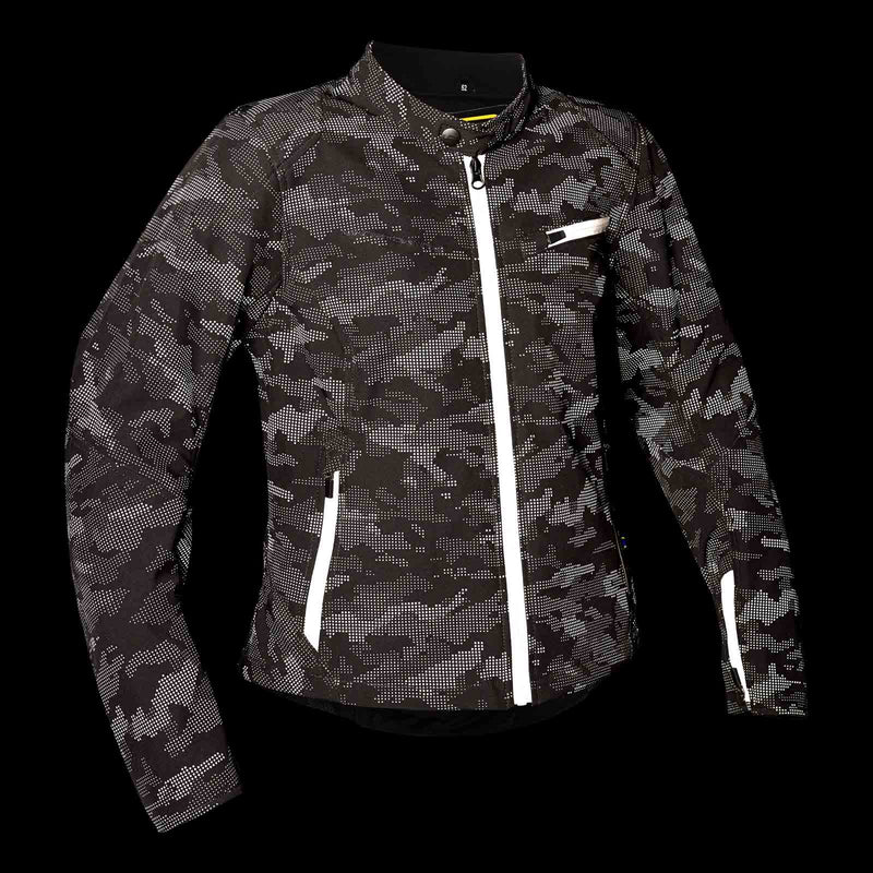 Lindstrands Fryken Black/reflecting pattern Dames Motorjas