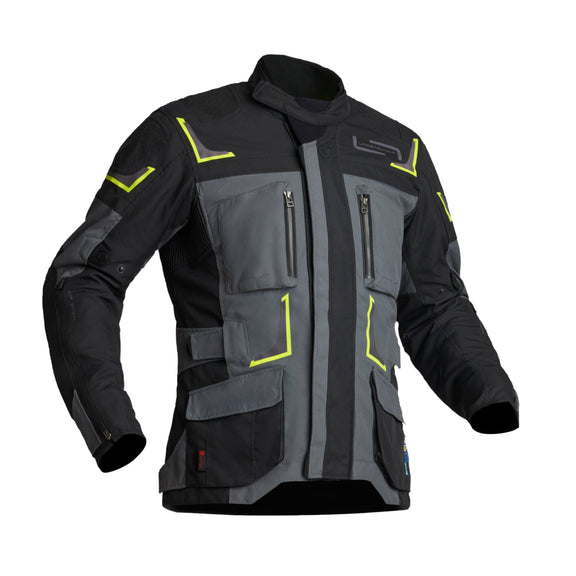 Lindstrands Myrvik Motorjas Grijs/Zwart/Geel