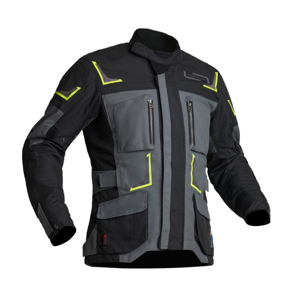 Lindstrands Myrvik Motorjas Grijs/Zwart/Geel