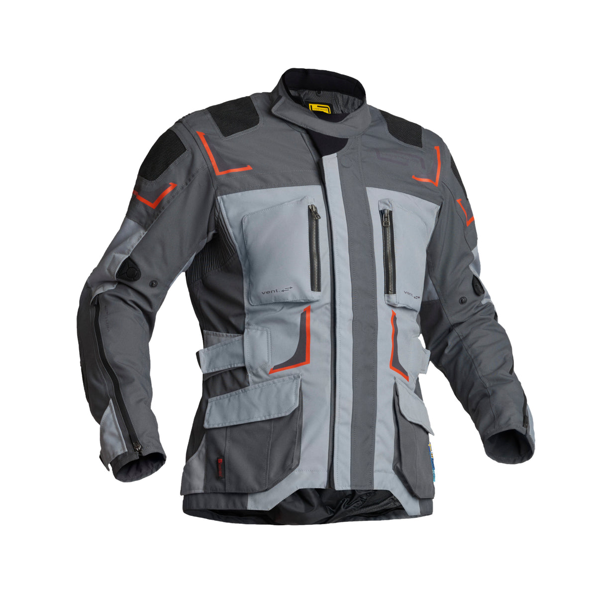 Lindstrands Myrvik Motorjas Licht/Grijs/Zwart/Oranje