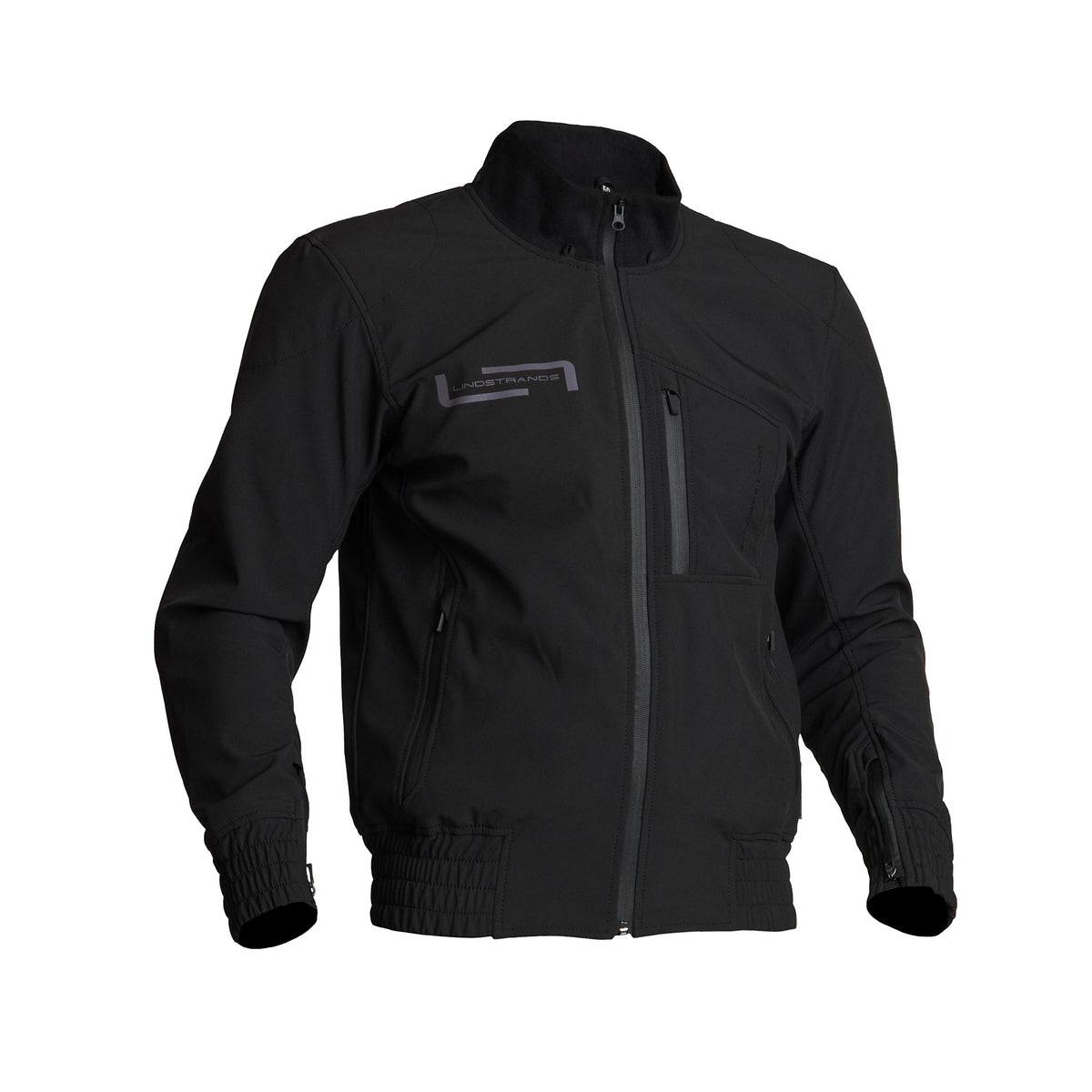 Lindstrands Textie Frisen Motorjas Zwart