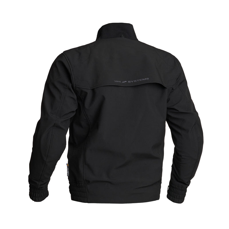 Lindstrands Textie Frisen Motorjas Zwart
