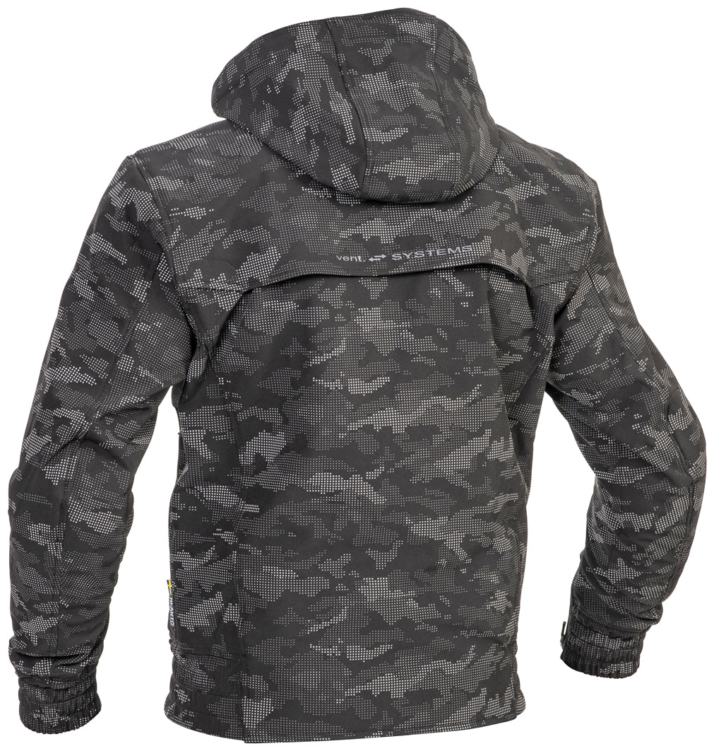 Lindstrands Frisen Black/reflecting pattern Motorjas