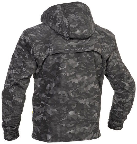 Lindstrands Frisen Black/reflecting pattern Motorjas