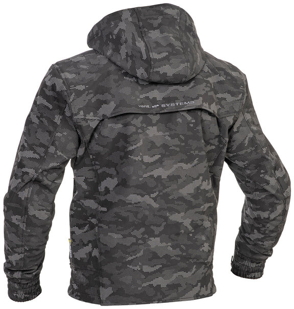 Lindstrands Frisen Black/reflecting pattern Motorjas