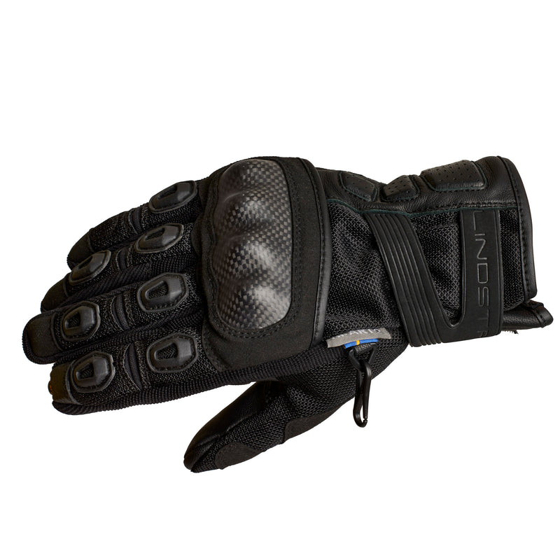 Lindstrands Siljan Motorhandschoenen Zwart