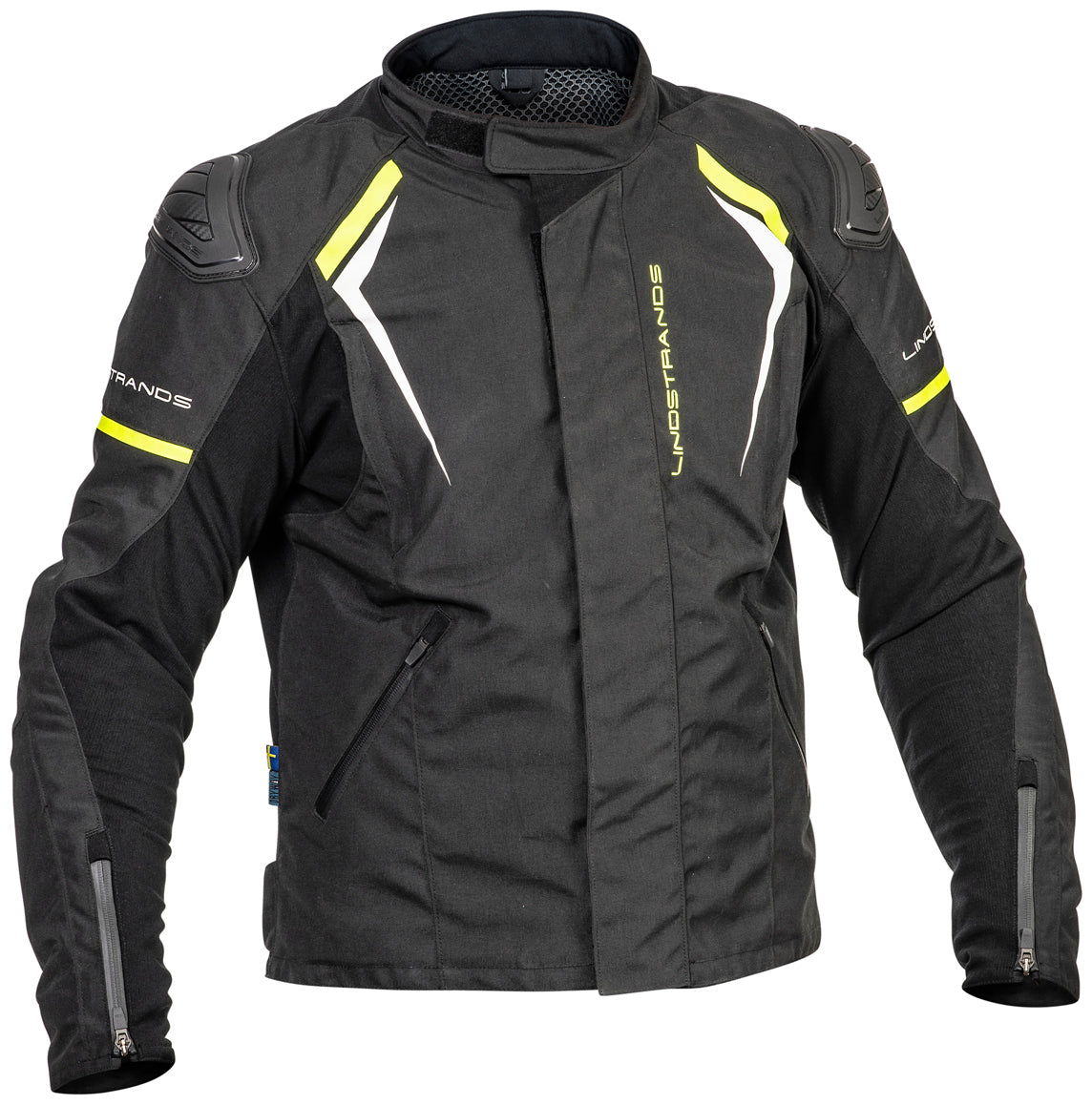 Lindstrands Sandvik Motorjas Zwart/Geel
