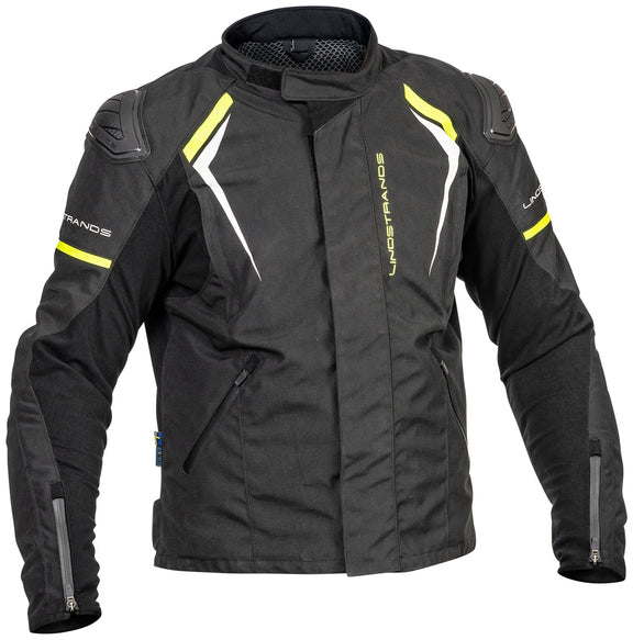 Lindstrands Sandvik Motorjas Zwart/Geel