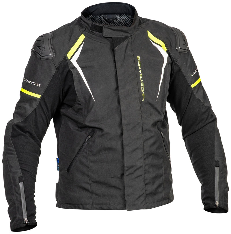 Lindstrands Sandvik Motorjas Zwart/Geel