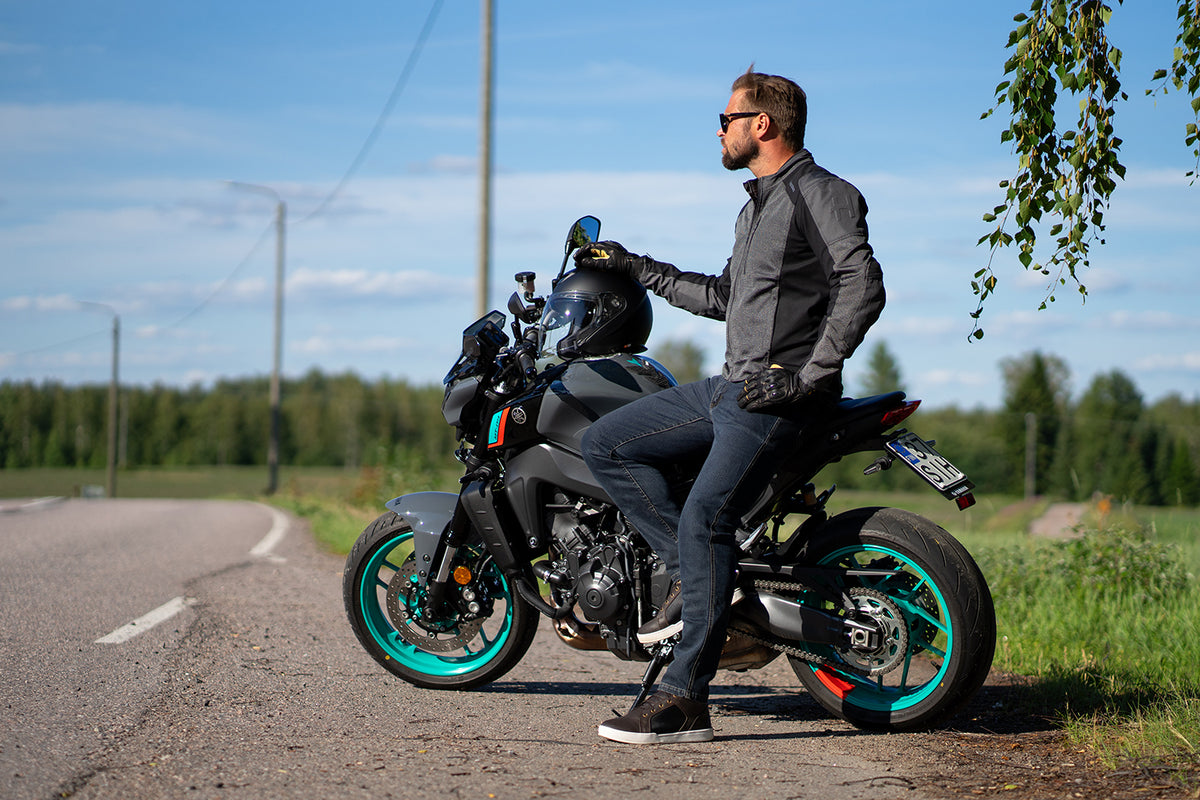 Lindstrands Lejen Motorbroek Blauw
