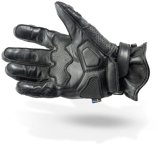 Lindstrands Holen Motorcycle Gloves Black