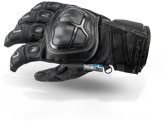 Lindstrands Sveg Motorhandschoenen Zwart