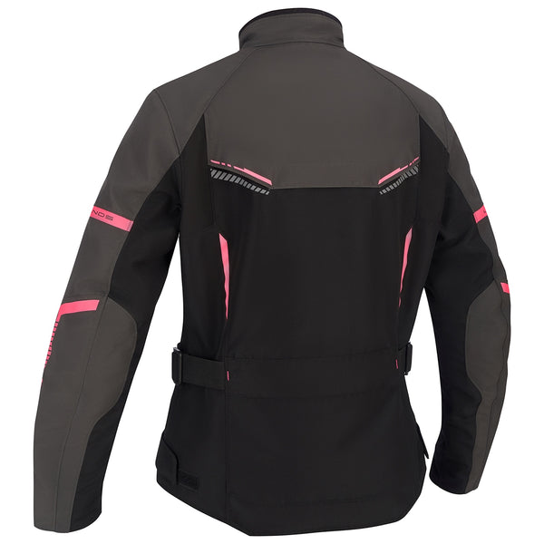 Lindstrands Lomsen Ladies Motorcycle Jacket Grey/Black