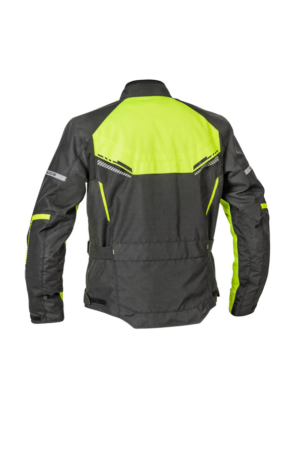 Lindstrands Lomsen Motorradjacke Schwarz/Fluor-Gelb
