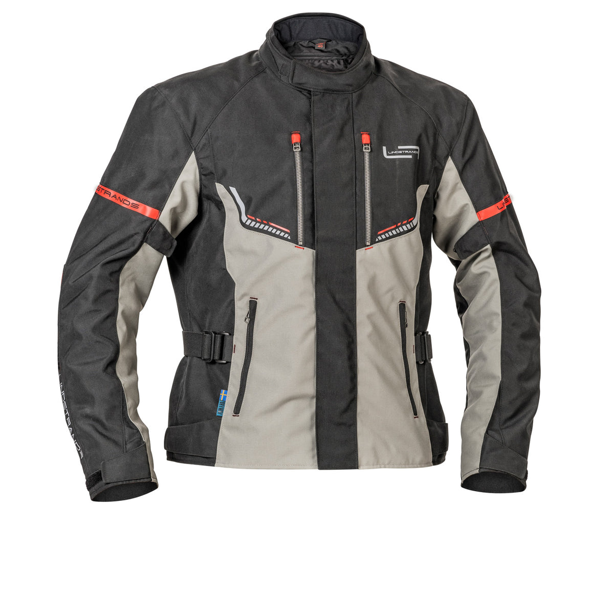 Lindstrands Lomsen Motorjas Zwart/Licht/Grijs