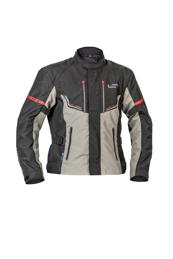 Lindstrands Lomsen Motorradjacke Schwarz/Hell/Grau