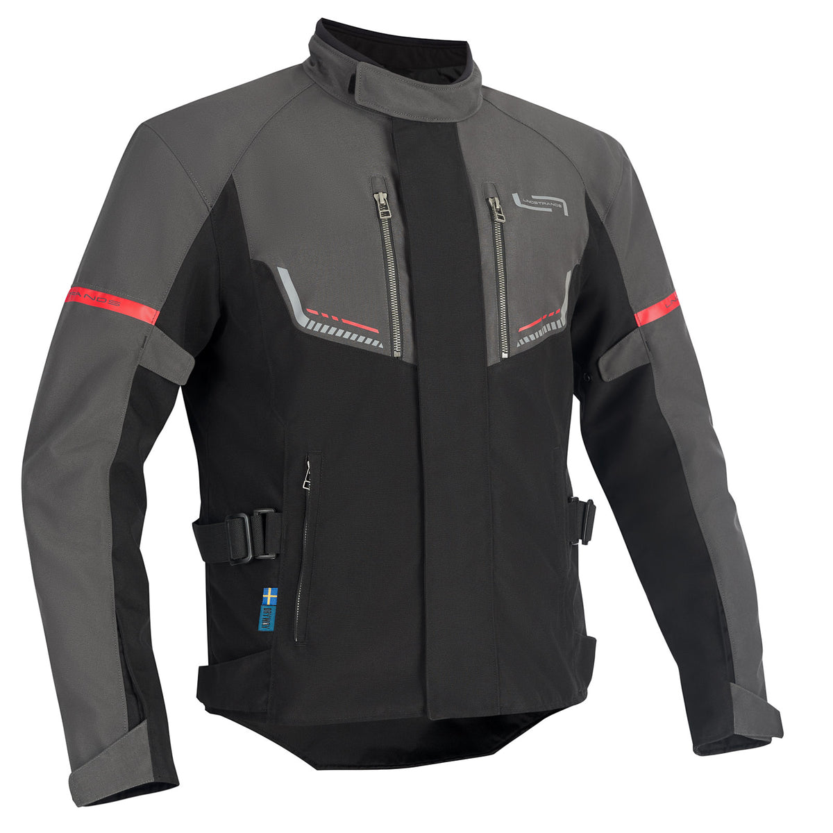 Lindstrands Lomsen Motorjas Grijs/Zwart