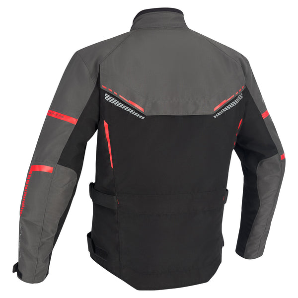 Lindstrands Lomsen Motorradjacke Grau/Schwarz