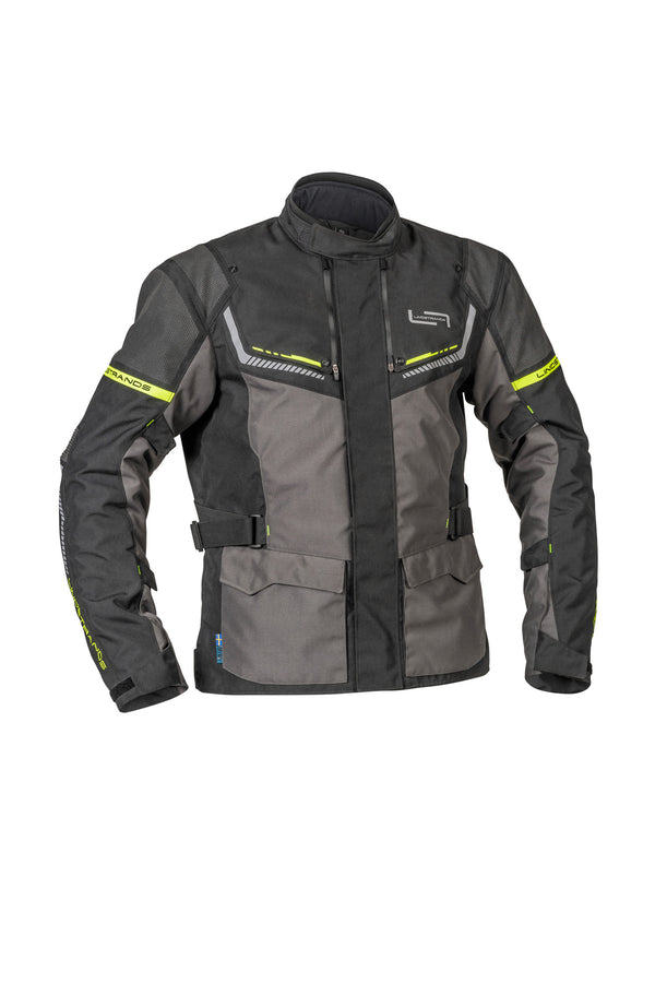 Lindstrands Sylarna Motorradjacke Dunkel/Grau/Schwarz