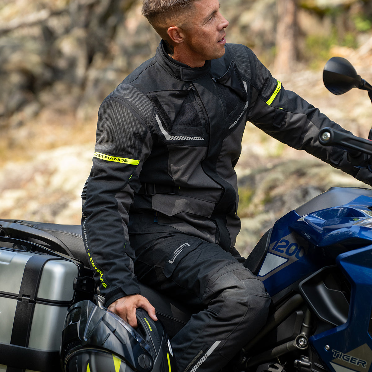 Lindstrands Sylarna Motorjas Donker/Grijs/Zwart