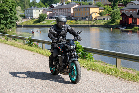 Lindstrands Bydalen Motorjas Zwart/Staalgrijs/Grijs