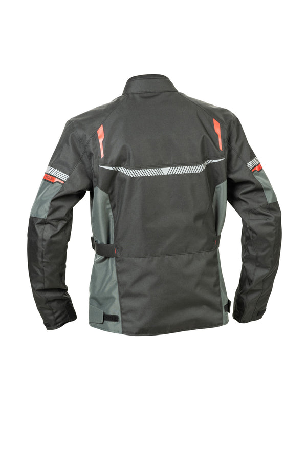 Lindstrands Backafall Motorradjacke Schwarz/Grau
