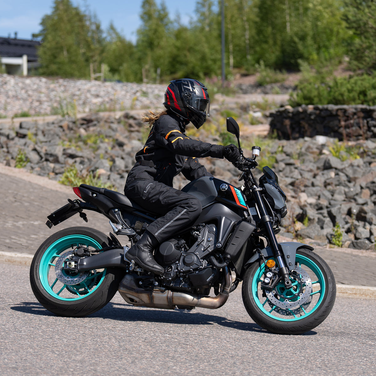 Lindstrands Borgvik Dames Motorbroek Zwart