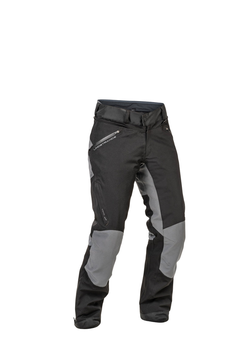 Lindstrands Lofsdalen Motorbroek Zwart/Staalgrijs/Grijs - Korte pijp