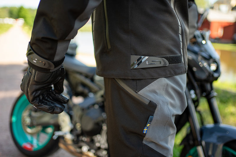Lindstrands Lofsdalen Motorbroek Zwart/Staalgrijs/Grijs