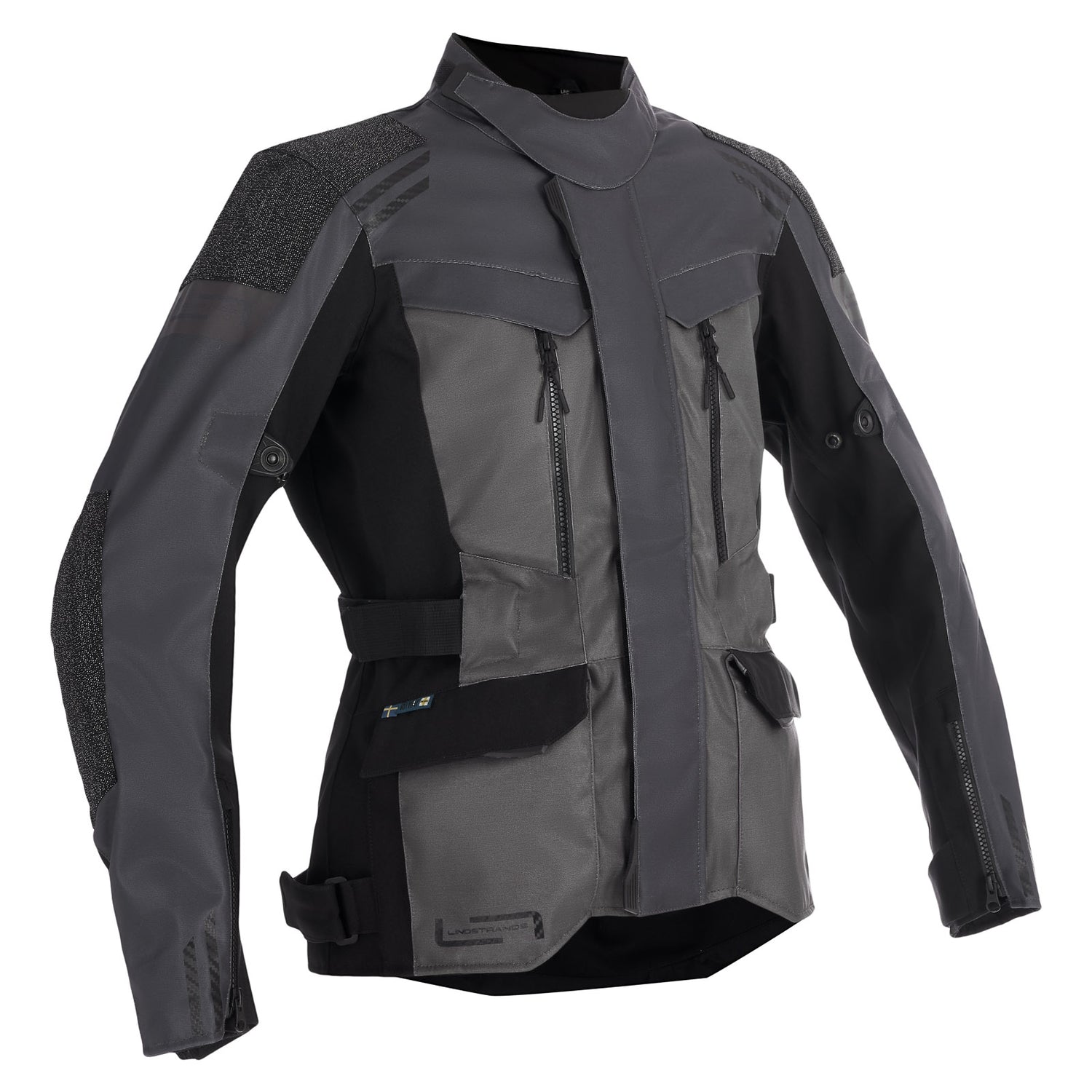 Lindstrands Storbo Dames Motorjas Grafiet/Donker/Grijs/Zwart