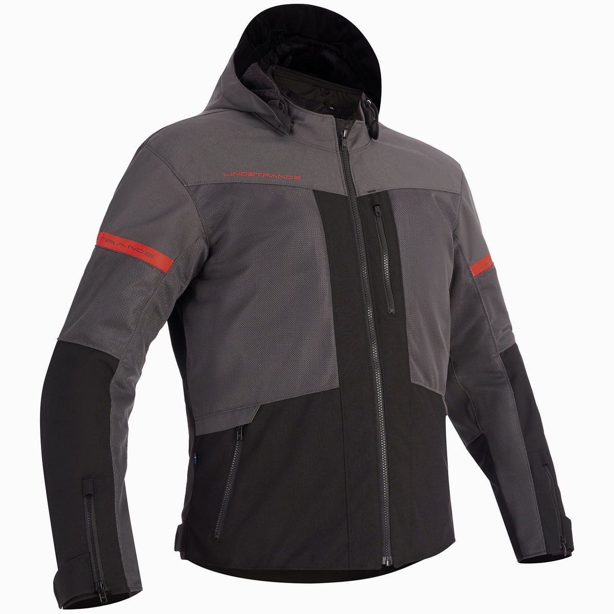 Lindstrands Rexbo V2 Motorjas Grijs/Zwart