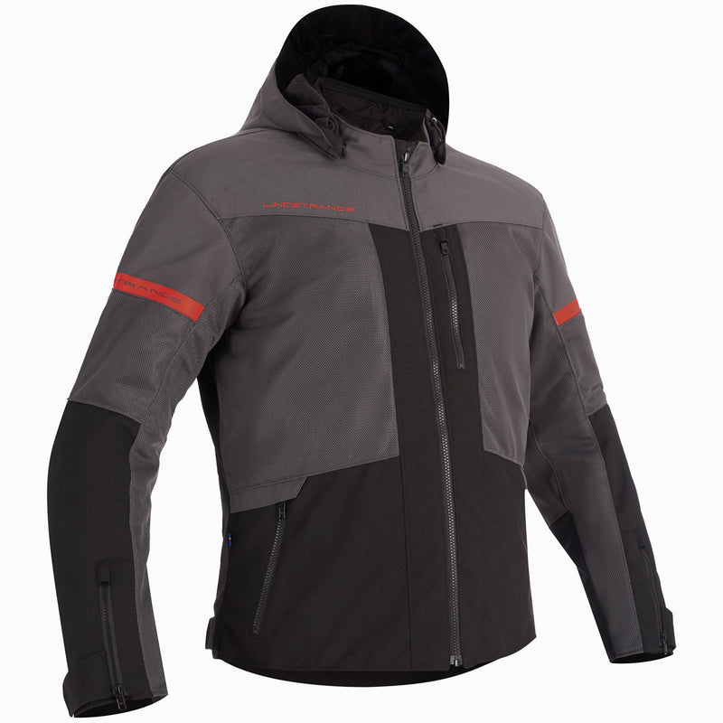 Lindstrands Rexbo V2 Motorjas Grijs/Zwart